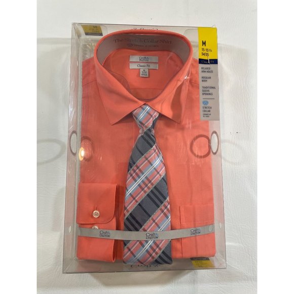 croft & barrow Other - Men's Croft & Barrow Classic-Fit Stretch-Collar Dress Shirt & Tie Set